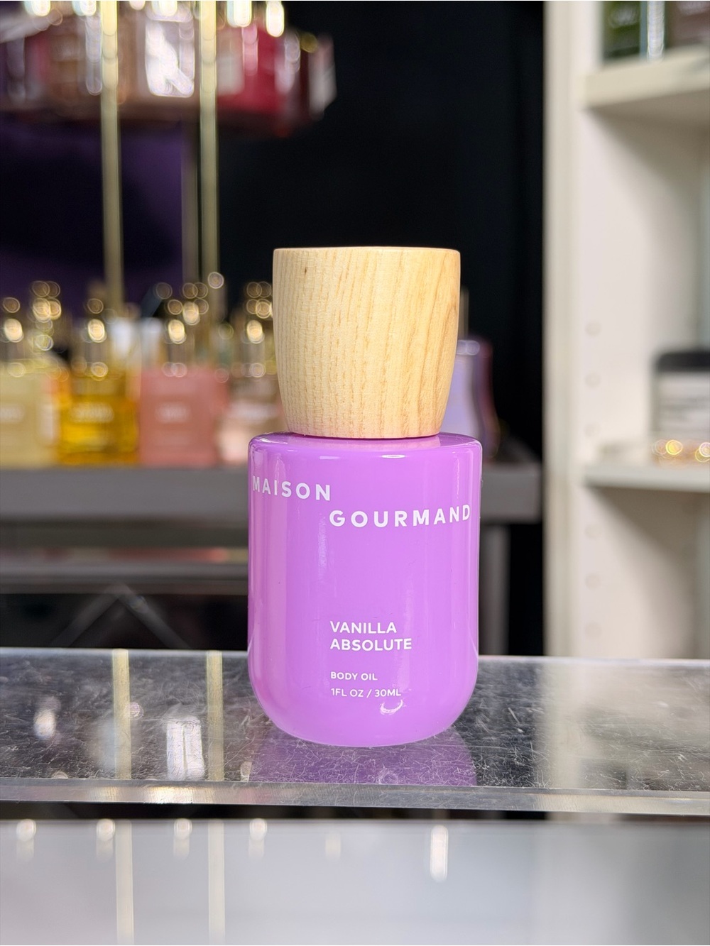 Maison Gourmand Vanilla Absolute Body Oil - Purple Bottle